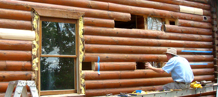 Log Home Repair Raven, Kentucky